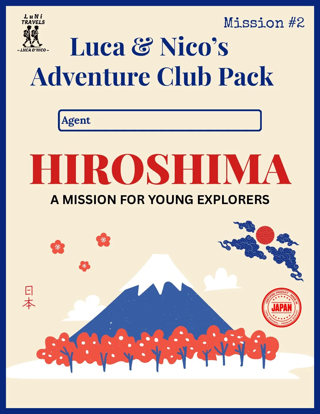 Cover of Luca & Nico’s Adventure Club Pack – Hiroshima Mission for Young Explorers