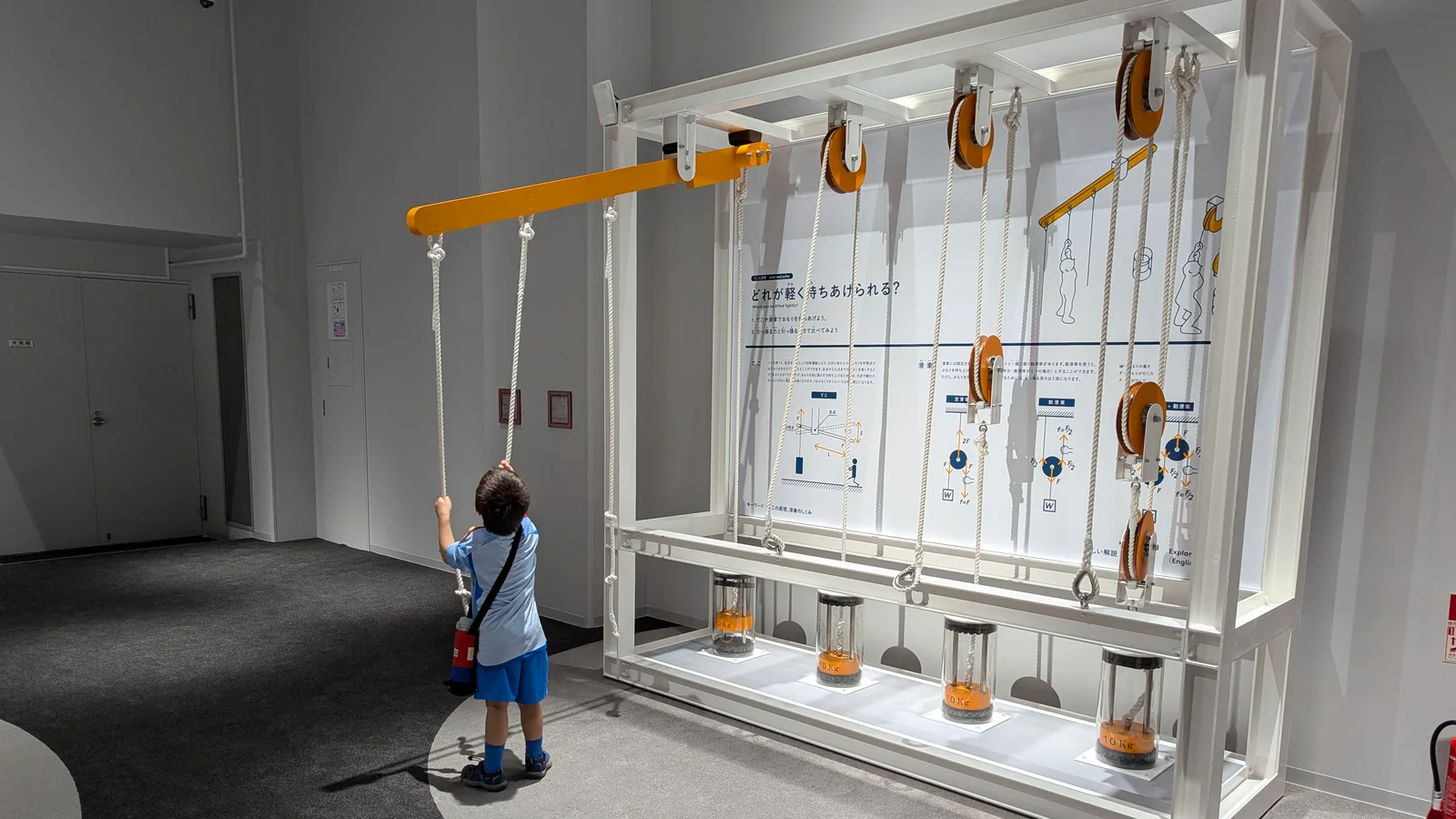 Nico at a science museum in Kobe, Japan.